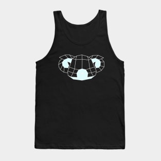 Low Poly Koala White Tank Top